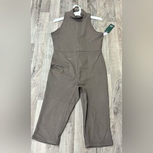 NWT Wild Fable Women's ButterBliss Capri Jumpsuit Gray/brownish Size M MSRP $25